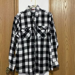 Black and white flannel